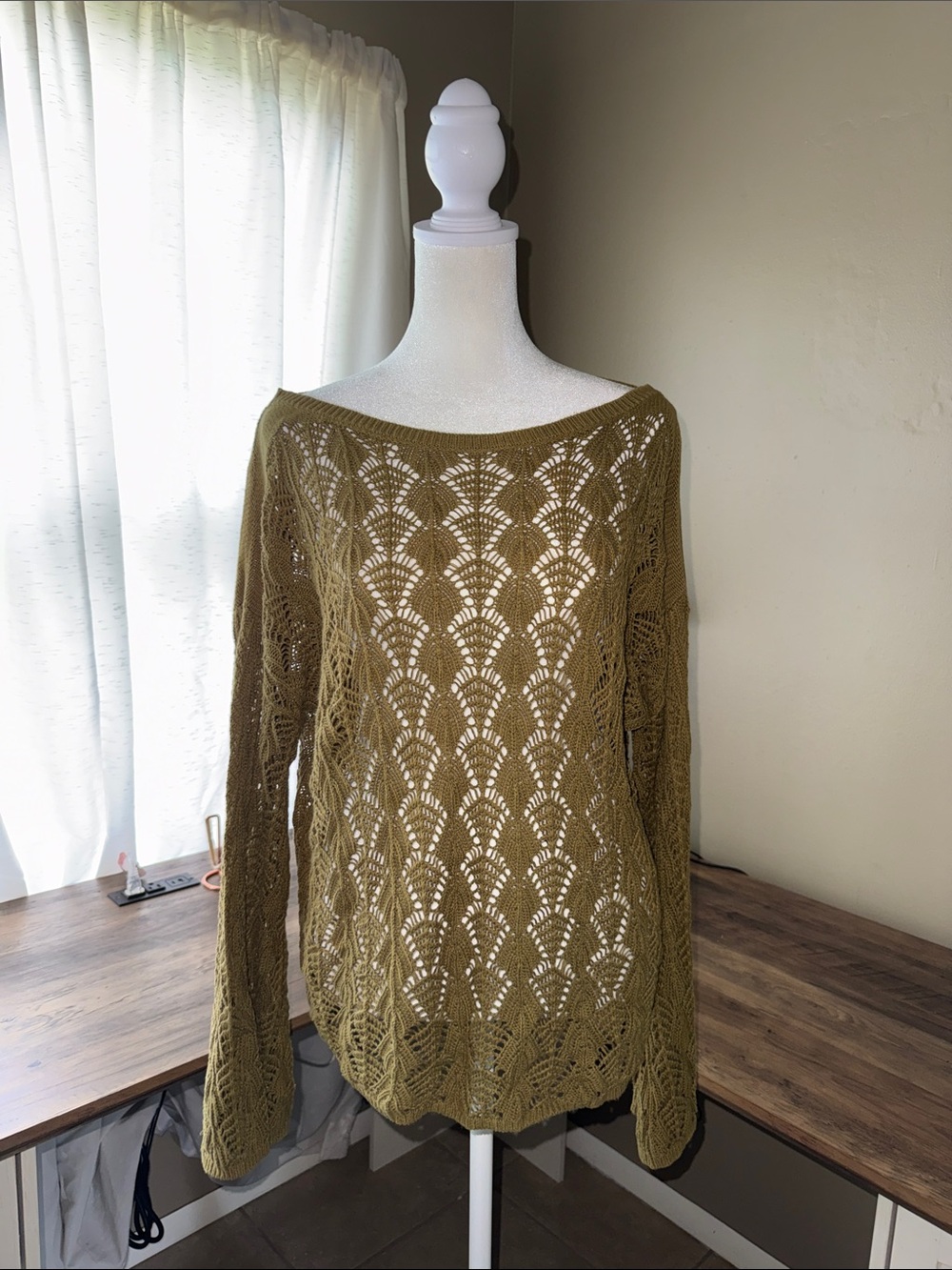 Army Green Knit Sweater